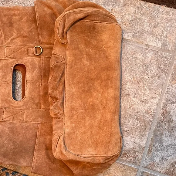 Free People Suede Caravan Tote NWT